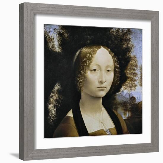 Ginevra De Benci, C. 1474-1478-Leonardo da Vinci-Framed Giclee Print