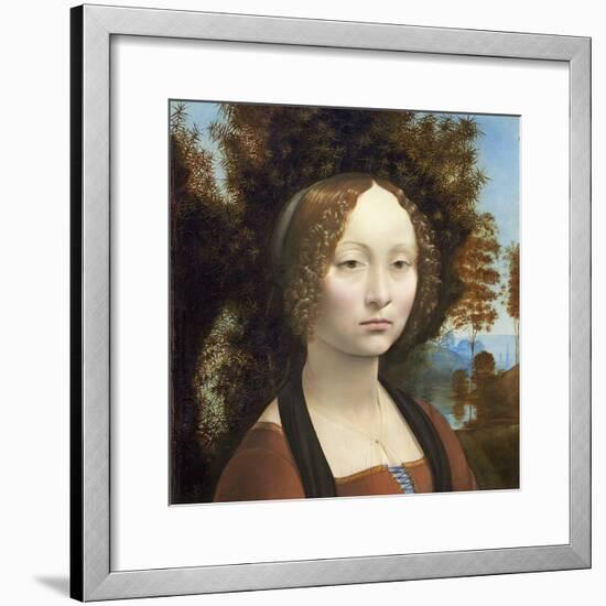 Ginevra De' Benci, C. 1474- 78-Leonardo da Vinci-Framed Premium Giclee Print