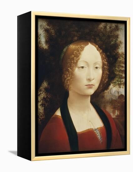 Ginevra De'Benci-Leonardo da Vinci-Framed Premier Image Canvas