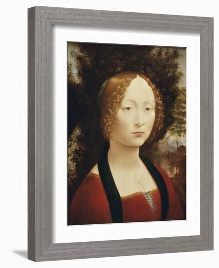 Ginevra De'Benci-Leonardo da Vinci-Framed Giclee Print