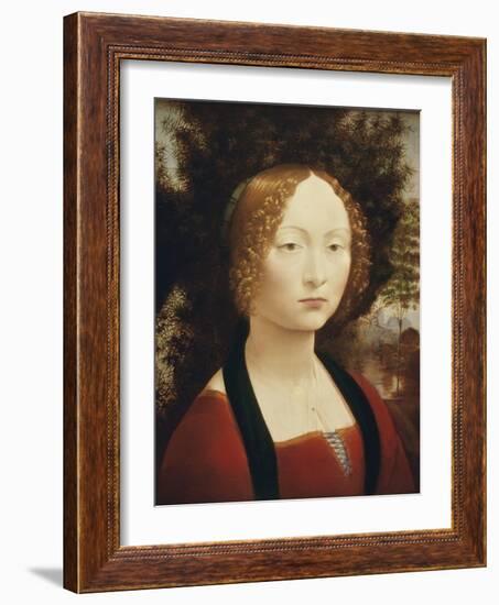 Ginevra De'Benci-Leonardo da Vinci-Framed Giclee Print