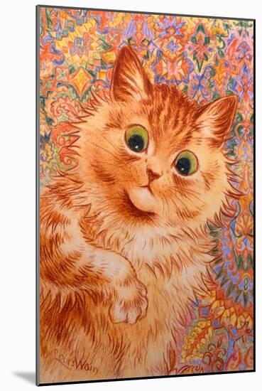 Ginger Cat, 1931-Louis Wain-Mounted Giclee Print