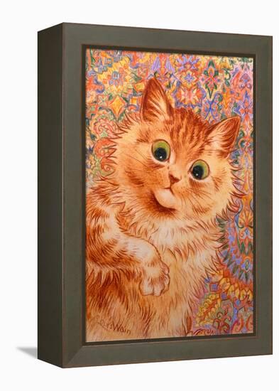 Ginger Cat, 1931-Louis Wain-Framed Premier Image Canvas