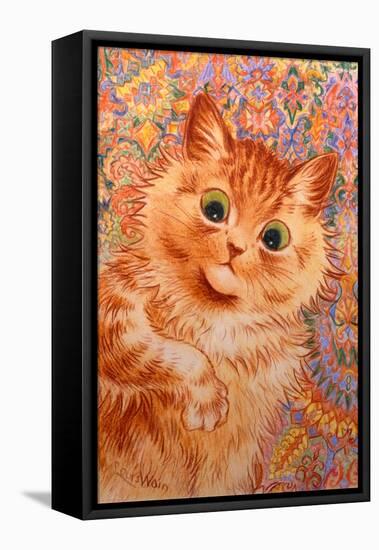 Ginger Cat, 1931-Louis Wain-Framed Premier Image Canvas