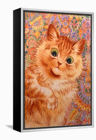 Ginger Cat, 1931-Louis Wain-Framed Premier Image Canvas