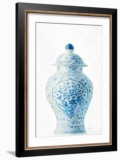 Ginger Jar I on White Crop-Danhui Nai-Framed Premium Giclee Print