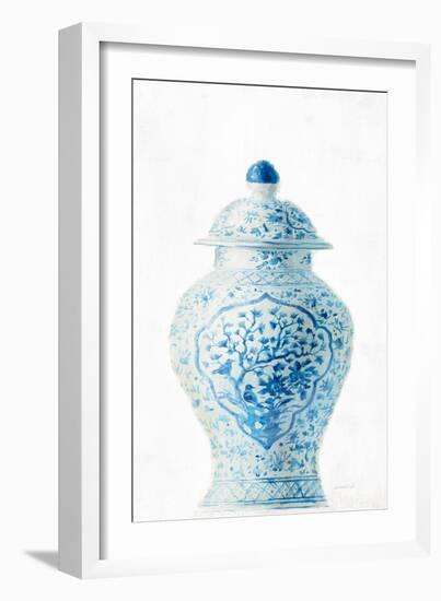 Ginger Jar I on White Crop-Danhui Nai-Framed Premium Giclee Print