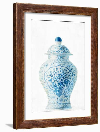 Ginger Jar I on White Crop-Danhui Nai-Framed Art Print