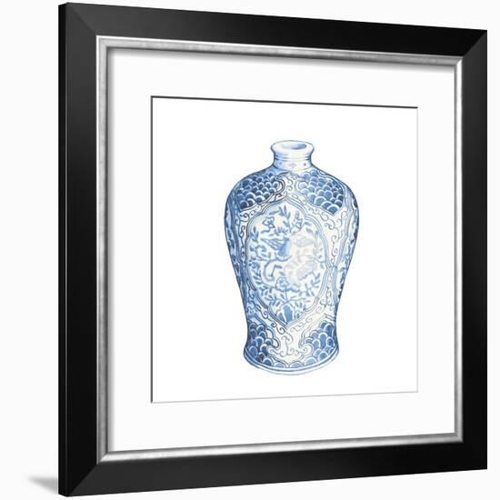 Ginger Jar I on White-Wild Apple Portfolio-Framed Art Print