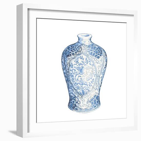 Ginger Jar I on White-Wild Apple Portfolio-Framed Art Print