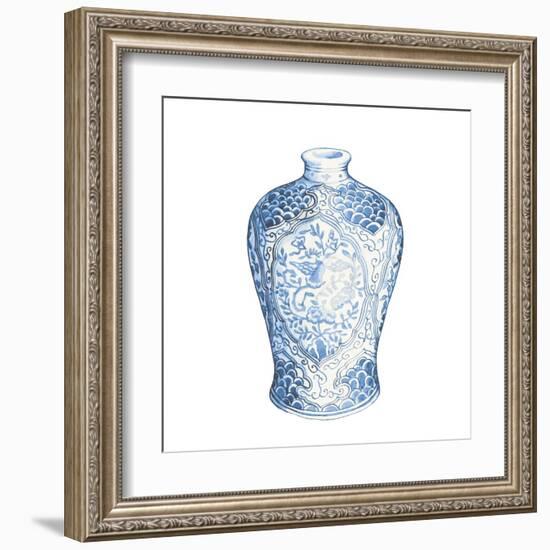 Ginger Jar I on White-Wild Apple Portfolio-Framed Art Print