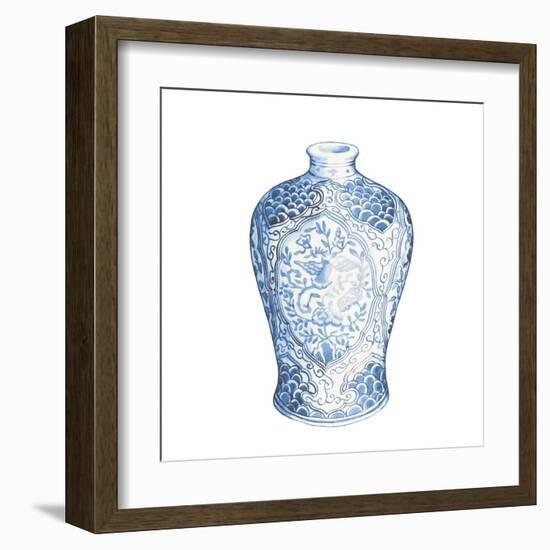 Ginger Jar I on White-Wild Apple Portfolio-Framed Art Print