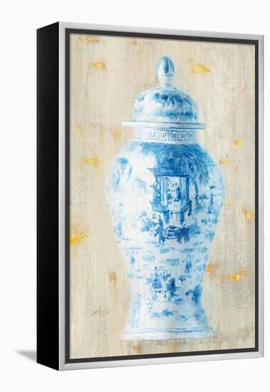 Ginger Jar II Light Crop-Danhui Nai-Framed Stretched Canvas