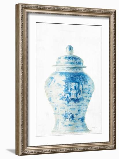 Ginger Jar II on White Crop-Danhui Nai-Framed Art Print