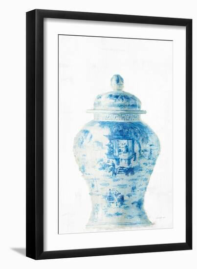 Ginger Jar II on White Crop-Danhui Nai-Framed Art Print