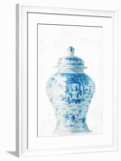 Ginger Jar II on White Crop-Danhui Nai-Framed Art Print