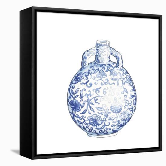 Ginger Jar IV on White-Wild Apple Portfolio-Framed Stretched Canvas