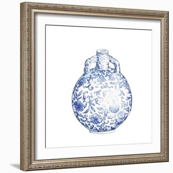 Ginger Jar IV on White-Wild Apple Portfolio-Framed Art Print