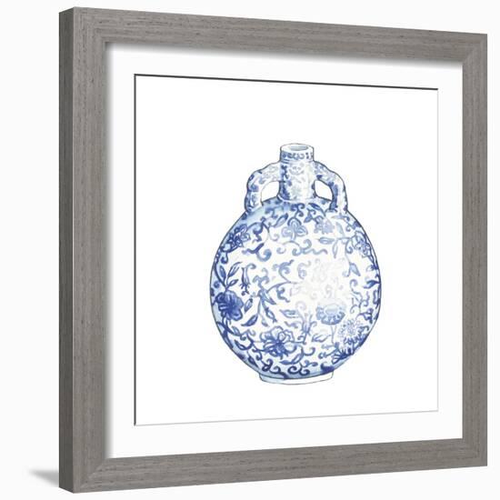 Ginger Jar IV on White-Wild Apple Portfolio-Framed Art Print