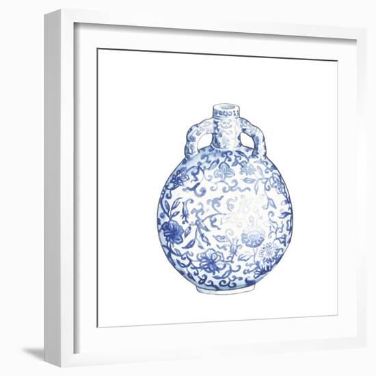 Ginger Jar IV on White-Wild Apple Portfolio-Framed Art Print