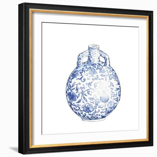 Ginger Jar IV on White-Wild Apple Portfolio-Framed Art Print