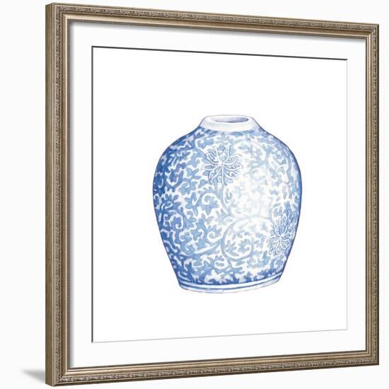 Ginger Jar V on White-Wild Apple Portfolio-Framed Premium Giclee Print