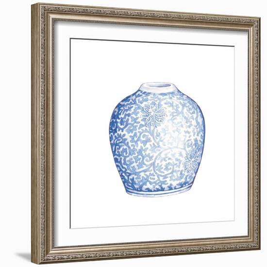 Ginger Jar V on White-Wild Apple Portfolio-Framed Premium Giclee Print