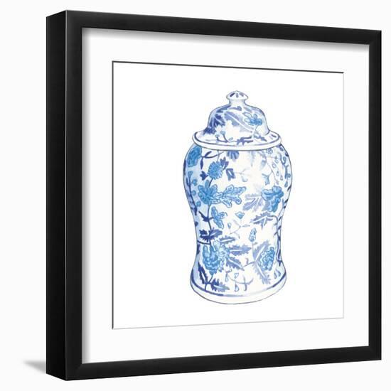 Ginger Jar VI on White-Wild Apple Portfolio-Framed Art Print