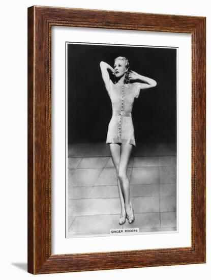 Ginger Rogers, American Actress, Dancer and Singer, C1938-null-Framed Giclee Print