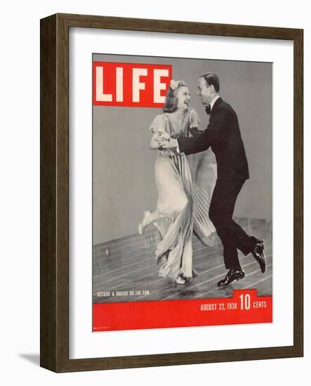 Ginger Rogers and Fred Astaire Dancing the Yam, August 22, 1938-Rex Hardy Jr.-Framed Photographic Print