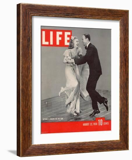 Ginger Rogers and Fred Astaire Dancing the Yam, August 22, 1938-Rex Hardy Jr.-Framed Photographic Print