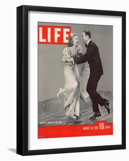 Ginger Rogers and Fred Astaire Dancing the Yam, August 22, 1938-Rex Hardy Jr.-Framed Photographic Print