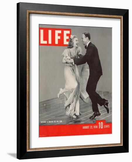 Ginger Rogers and Fred Astaire Dancing the Yam, August 22, 1938-Rex Hardy Jr.-Framed Photographic Print