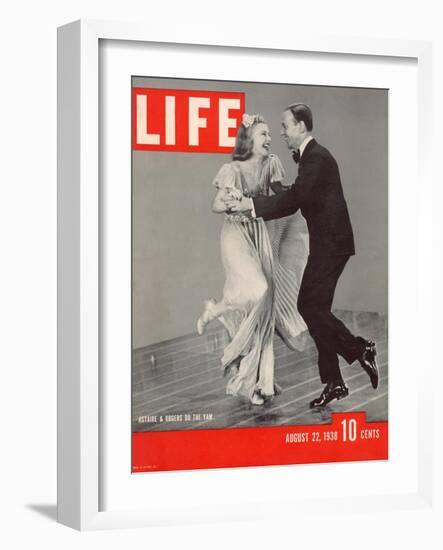 Ginger Rogers and Fred Astaire Dancing the Yam, August 22, 1938-Rex Hardy Jr.-Framed Photographic Print