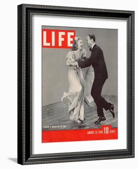 Ginger Rogers and Fred Astaire Dancing the Yam, August 22, 1938-Rex Hardy Jr.-Framed Photographic Print