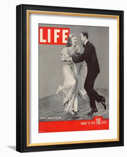 Ginger Rogers and Fred Astaire Dancing the Yam, August 22, 1938-Rex Hardy Jr.-Framed Photographic Print