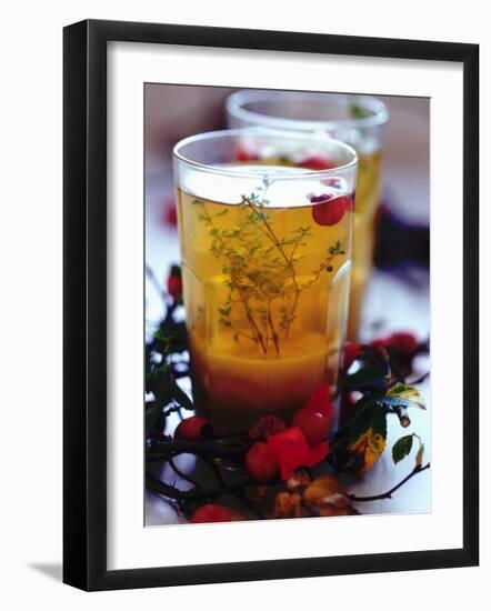 Ginger Tea with Thyme and Red Berries-Dorota & Bogdan Bialy-Framed Photographic Print