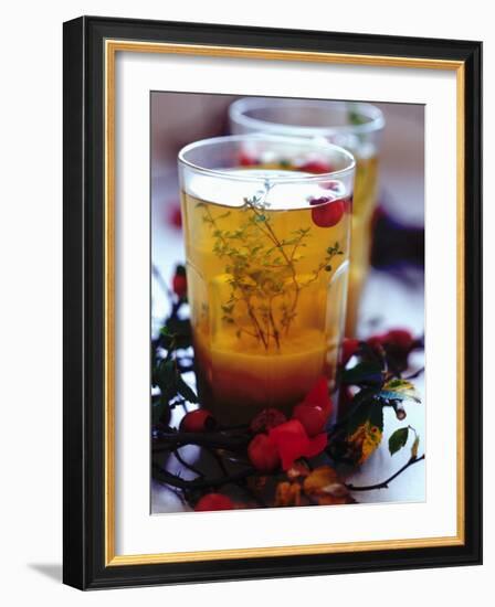 Ginger Tea with Thyme and Red Berries-Dorota & Bogdan Bialy-Framed Photographic Print