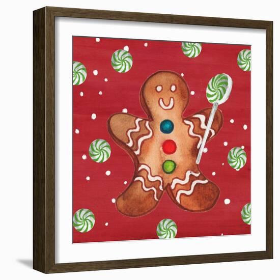 Gingerbread And Hot Cocoa I-Elizabeth Medley-Framed Art Print