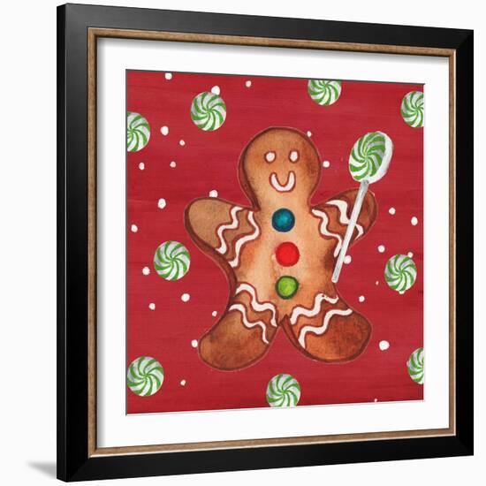 Gingerbread And Hot Cocoa I-Elizabeth Medley-Framed Art Print