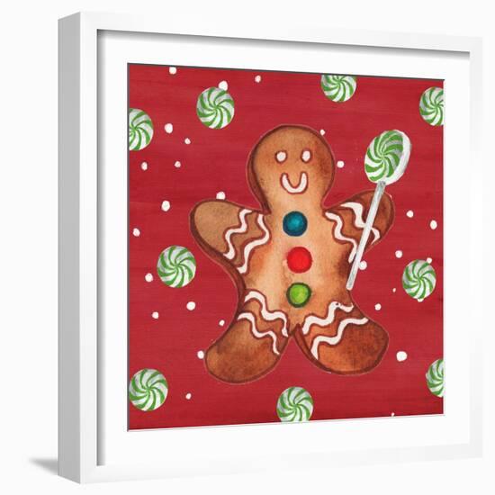 Gingerbread And Hot Cocoa I-Elizabeth Medley-Framed Art Print