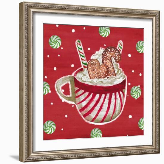 Gingerbread And Hot Cocoa II-Elizabeth Medley-Framed Art Print