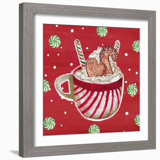 Gingerbread And Hot Cocoa II-Elizabeth Medley-Framed Art Print