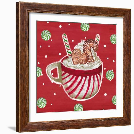 Gingerbread And Hot Cocoa II-Elizabeth Medley-Framed Art Print