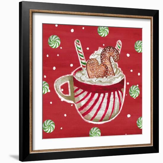 Gingerbread And Hot Cocoa II-Elizabeth Medley-Framed Art Print