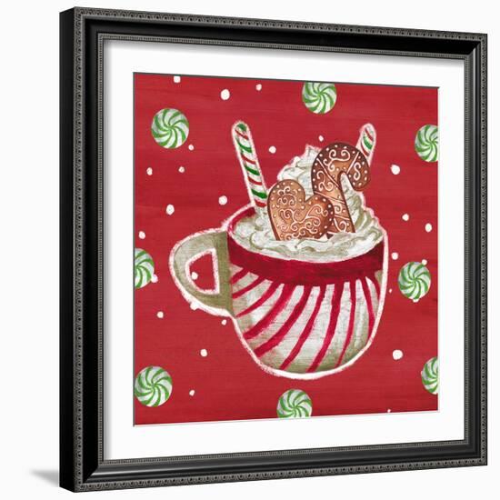 Gingerbread And Hot Cocoa II-Elizabeth Medley-Framed Art Print