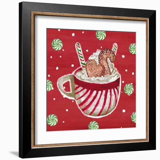 Gingerbread And Hot Cocoa II-Elizabeth Medley-Framed Art Print