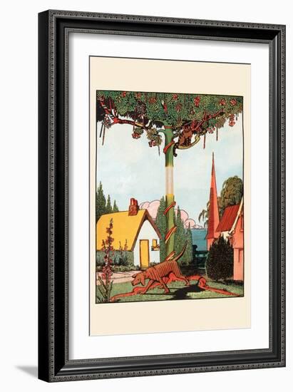 Gingerbread Dog Looking for the Cat-Eugene Field-Framed Art Print