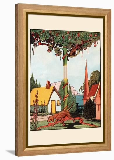 Gingerbread Dog Looking For The Cat-Eugene Field-Framed Stretched Canvas