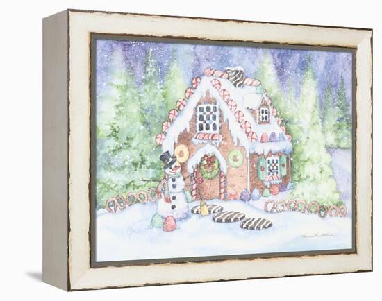 Gingerbread House Pastel-Kathleen Parr McKenna-Framed Stretched Canvas